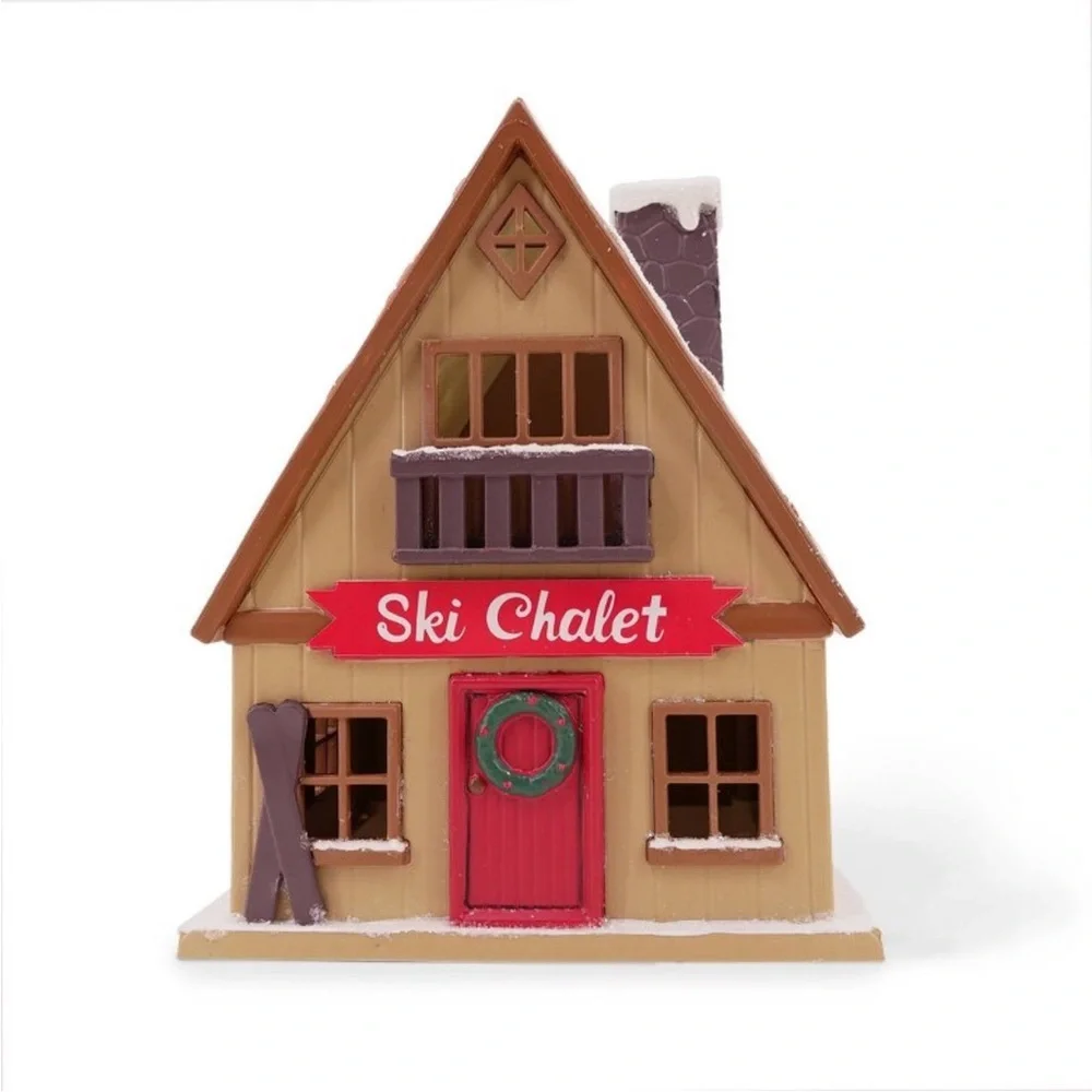 LED Cabin House Ski Chalet Lodge - Bullseye's Playground Christmas 2025